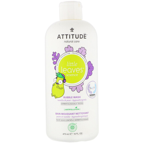 Attitude Bubble Wash για Παιδιά, EWG Verified Σαμπουάν και Σαπούνι, Δερματολογικά Ελεγμένο, Vegan