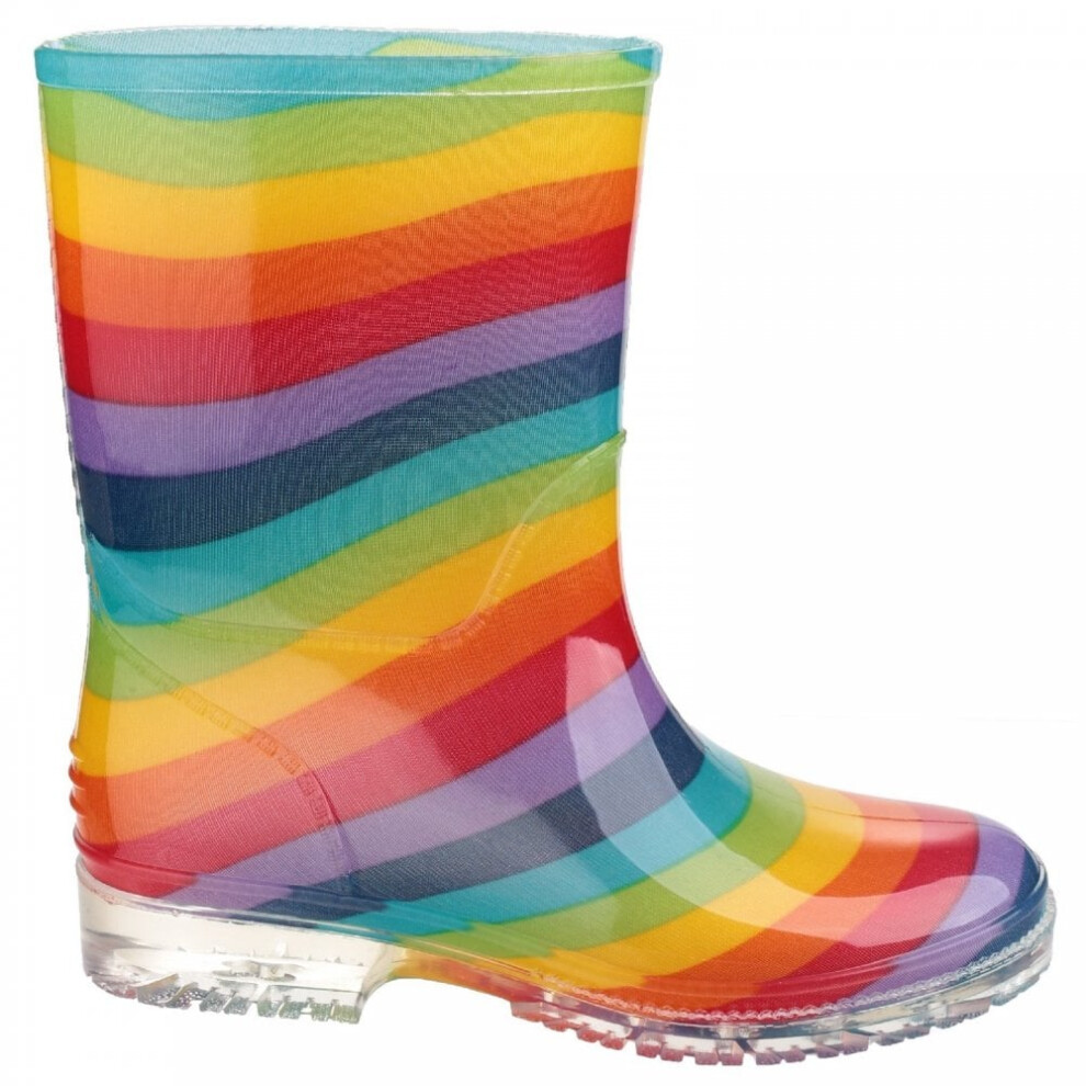 PVC Jnr | Rainbow | Childrens Colourful Rain Boots