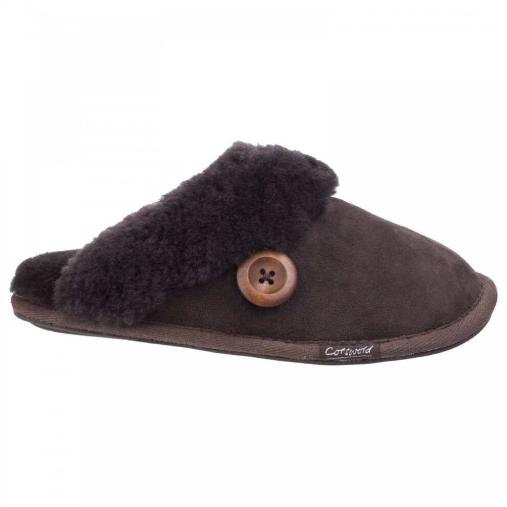 Lechlade | Chocolate | Womens Luxurouos Sheepskin Mule Slippers