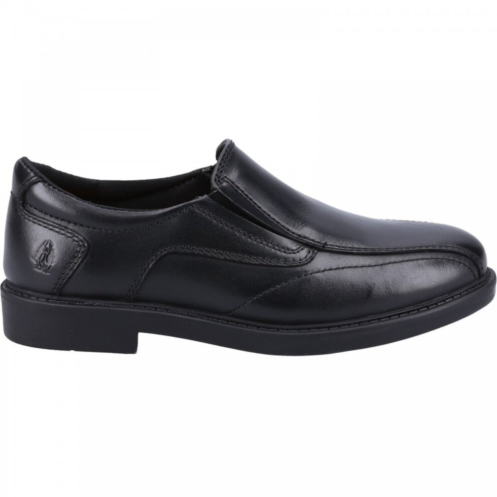 Toby SNR | Black | Boys Slip On School Shoes