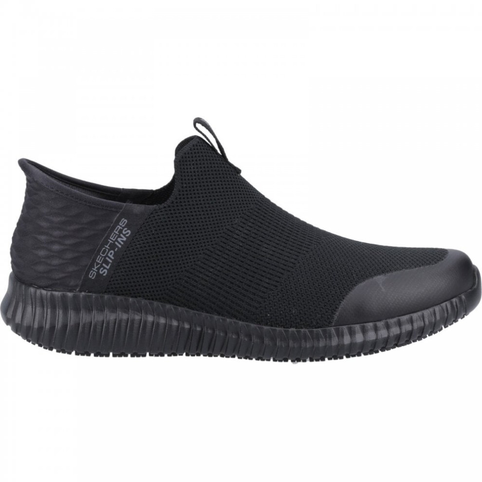 Slip-ins Work: Cessnock - RylindSR | Black | Mens Slip Resistant Slip-on Trainers
