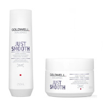 Goldwell Dualsenses Just Smooth Taming Shampoo 250ml and 60sec Treatment 200ml