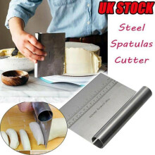 Grattoir en acier inoxydable pour banc de pâtisserie Coupe-pâte Diviseur Pizza Gâteau Biscuits