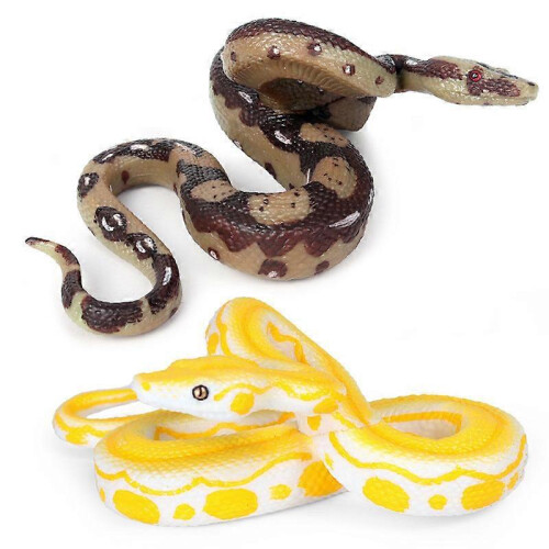(Yellow, One size) 1pc Large Realistic Rubber Snake, Prank Snake Toy