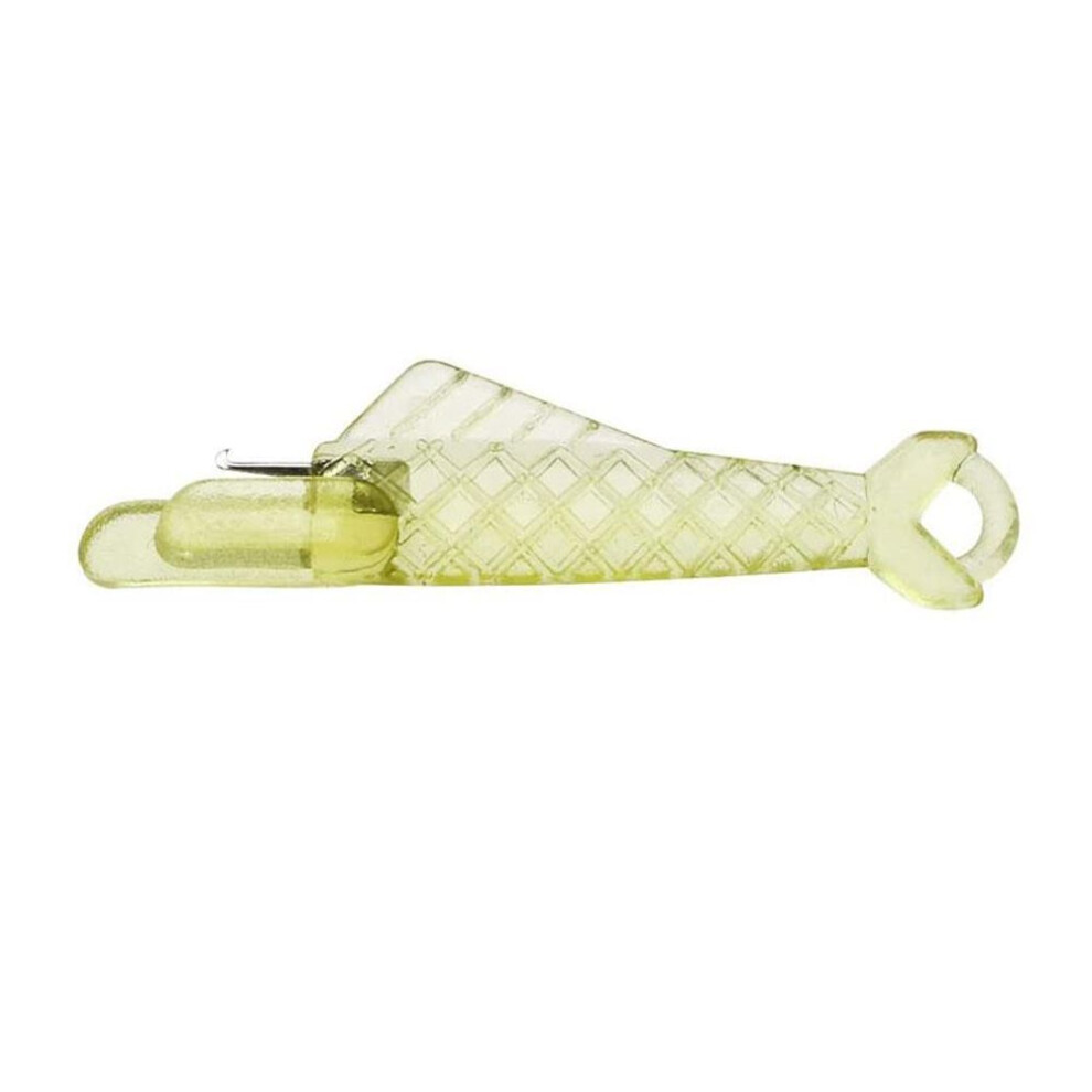 (yellow, 5PCS) 5Pcs Sewing Machine Needle Threaders Fish Type Quick Sewing Machine Loop Needle Threaders Tool