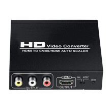 HDMI TO CVBS RCA AV/HDMI AUTO SCALER Support NTSC/PAL HD Video Converter for TV,VHS, VCR,DVD Recorders