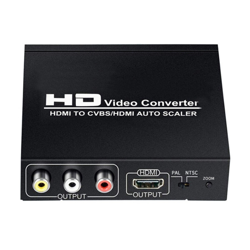 Hdmi To Cvbs Rca Av/Hdmi Auto Scaler Support Ntsc/Pal Hd Video Converter For Tv,Vhs, Vcr,Dvd Recorders 923487964026