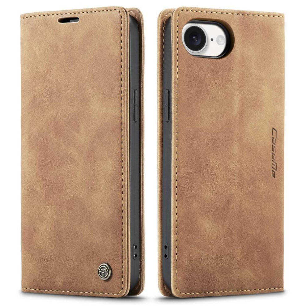(Yellow) Flip Case For Iphone 16E Case Card Slot Kickstand Vintage Pu Leather Wallet Flip Folio Book Magnetic Closure Shockproof Yellow 764549458509