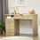 Homcom HOMCOM Computer Desk Writing Desk with Five Drawers for Home Office Oak 1