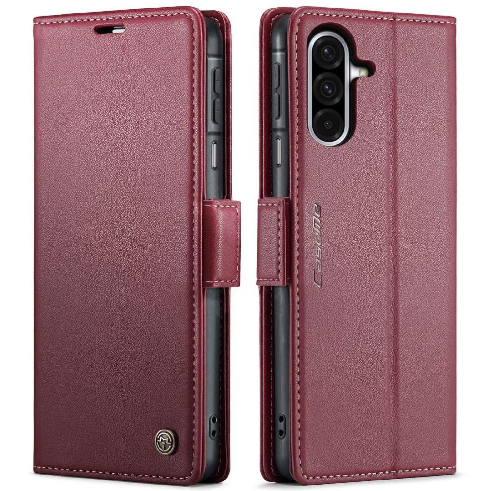 (Red) Flip Case For Samsung Galaxy A26 5G Wallet Case Anti Fraud Shockproof Case Card Slot Kickstand Red 764549459070