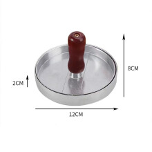 (Red) Burger Press Non-Stick Hamburger Patty Maker with Wax Paper Aluminum Burger Maker for Kitchen BBQ Grill