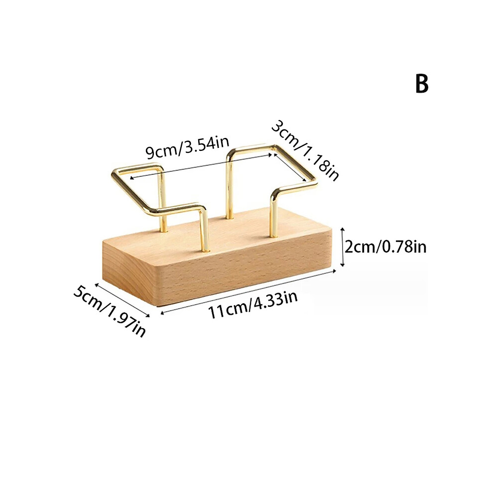 Photos - Other Furniture Business Card Holder Organizer Office Desk Display Stand Memo Counter Accessories Tabletop Shelf(A1 Beech)