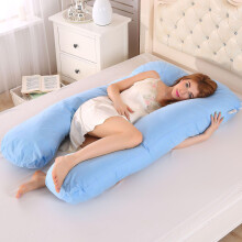 (blue, 70CMX131CM) Soft Pregnant Pillow For Pregnant Women Cushion For Pregnant Maternity Support
