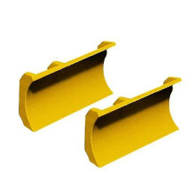 (Yellow) Snow Plow Charm Attachment For Croc Shoe, A Pair Snowplow Croc Accessories Front Blades