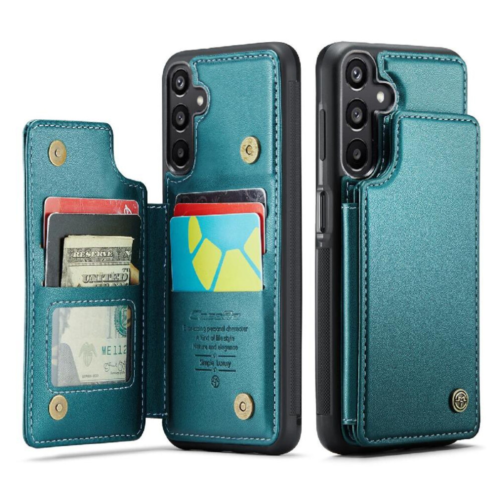 (Green) Flip Case For Samsung Galaxy A16 Kickstand Pu Leather Card Holder Rfid Blocking Slim Shockproof Case Green 764549467662