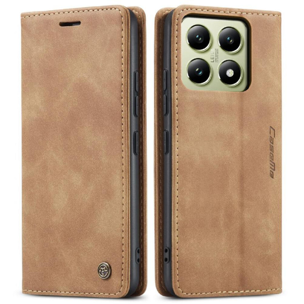 (Yellow) Flip Case For Xiaomi 14T Case Card Slot Kickstand Magnetic Closure Shockproof Flip Folio Book Vintage Pu Leather Wallet Yellow 764549467792