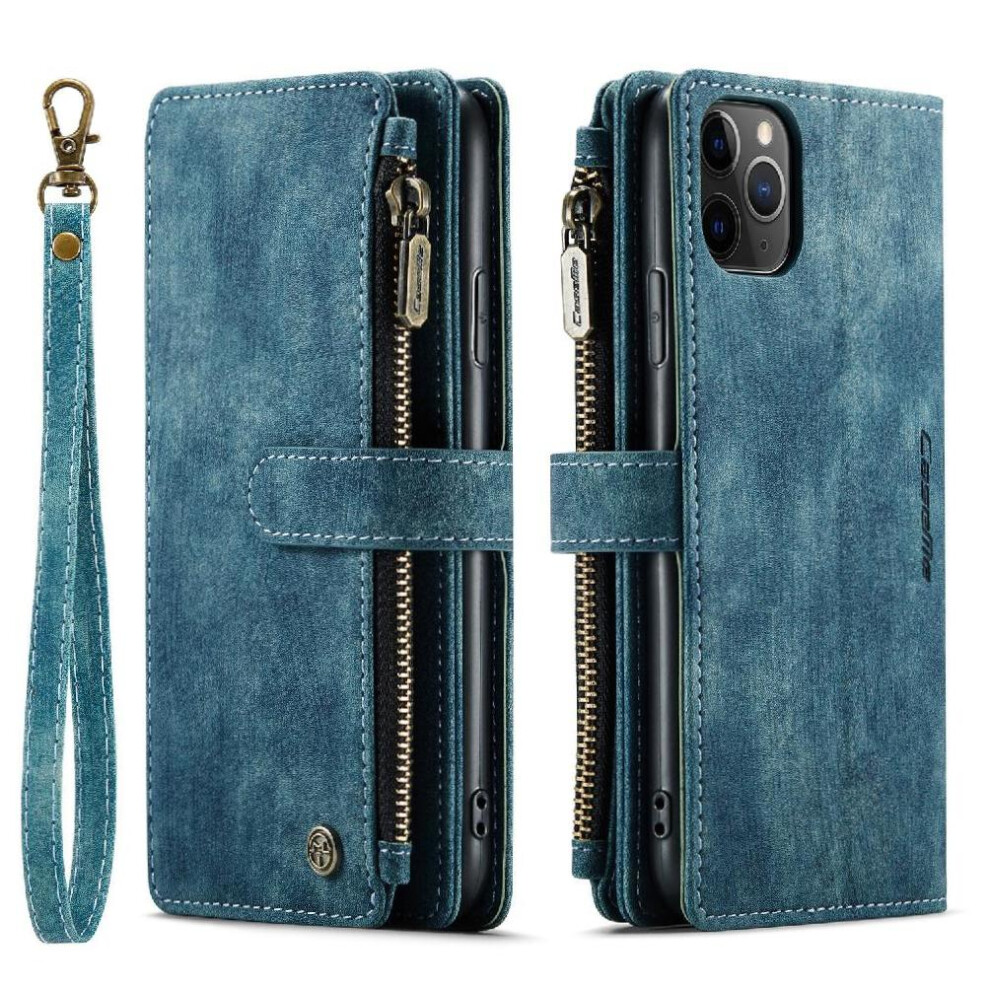 (Blue) Flip Case For Iphone 11 Promax Drivers License Card Slots Drivers License Card Slots With Card Holder Blue 764549468287
