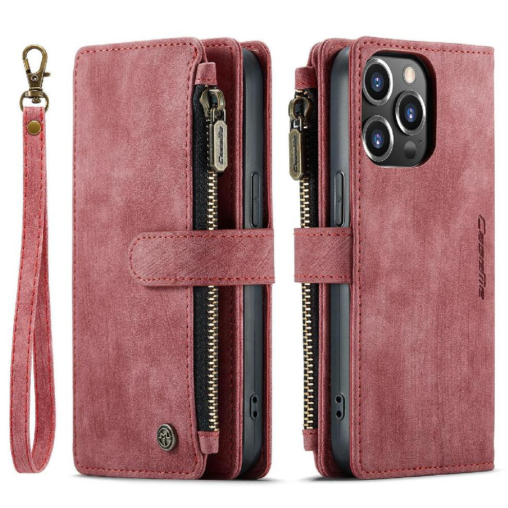 (Red) Flip Case For Iphone 13Pro Drivers License Card Slots Drivers License Card Slots With Card Holder Red 764549468492