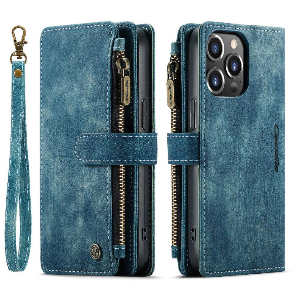 (Blue) Flip Case For Iphone 13Pro Drivers License Card Slots Drivers License Card Slots With Card Holder Blue 764549468522