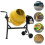 63L Portable Cement Mixer with Wheels, Yellow 5