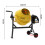 63L Portable Cement Mixer with Wheels, Yellow 8