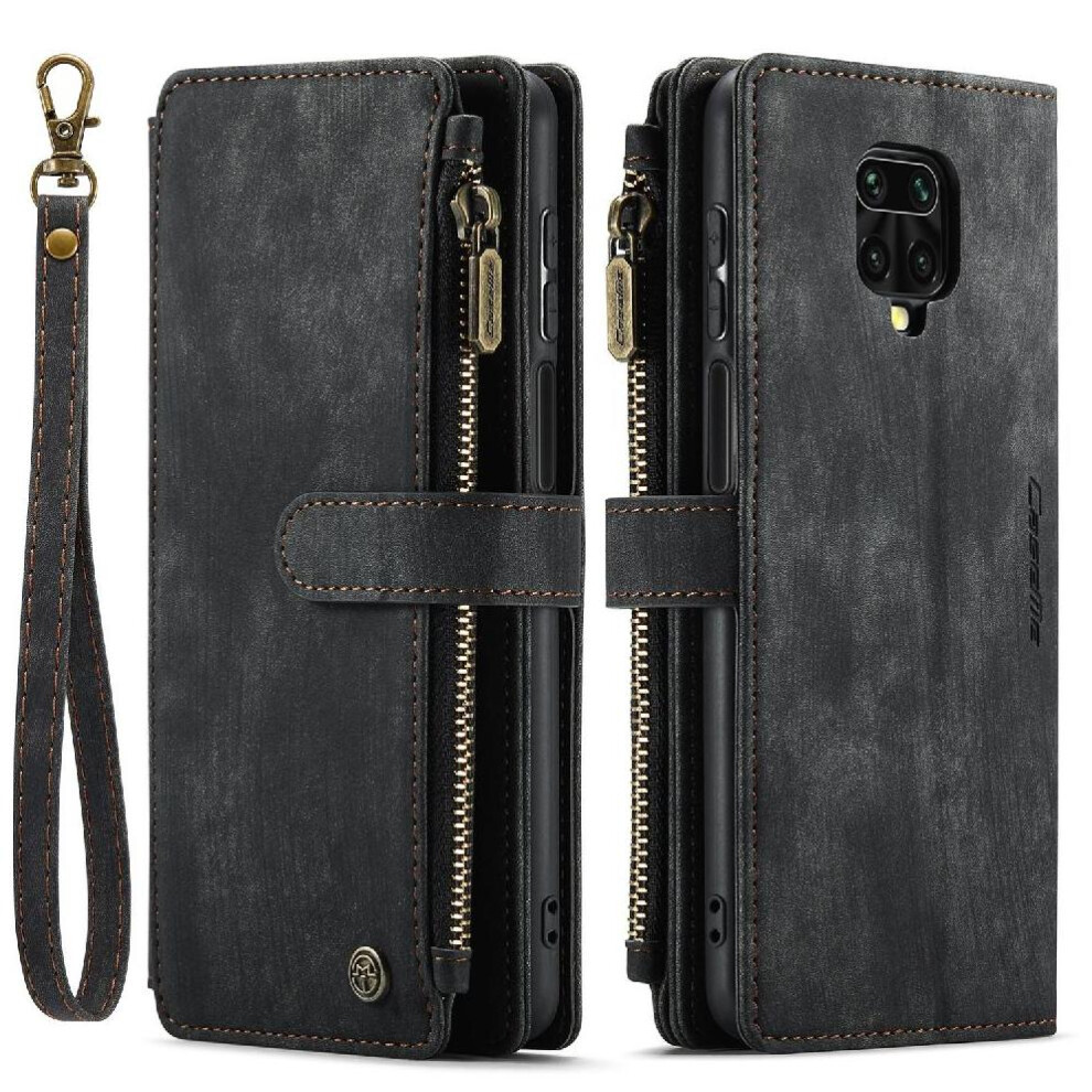 (Black) Caseme Case For Xiaomi Redmi Note 9 Promax Drivers License Card Slots Drivers License Card Slots With Card Holder Black 764549468799