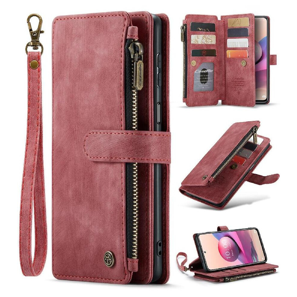 (Red) Flip Case For Xiaomi Mi Note 10 4G Drivers License Card Slots Drivers License Card Slots With Card Holder Red 764549468898