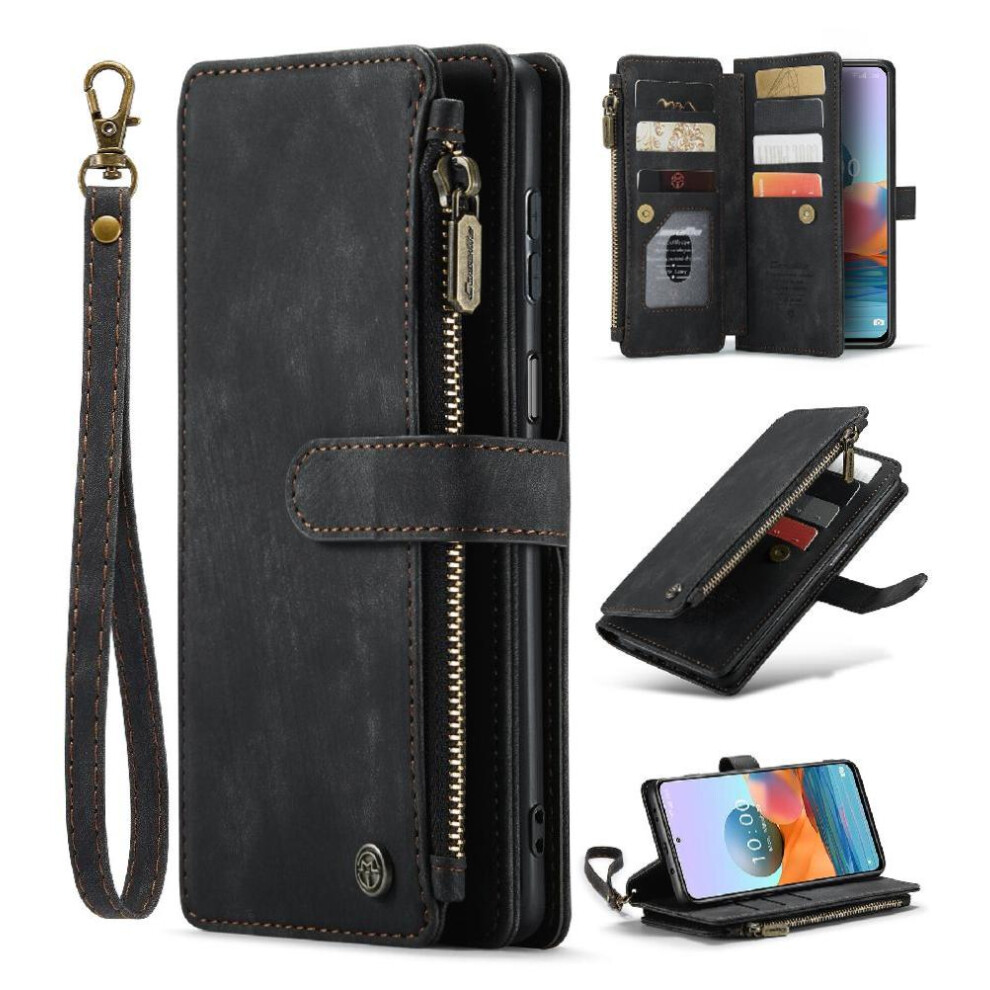 (Black) Caseme Case For Xiaomi Redmi Note10 Pro 4G Drivers License Card Slots Drivers License Card Slots With Card Holder Black 764549468959