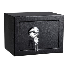 6L Mini Mechanical Lock Safe Home Office Security Box with Keys