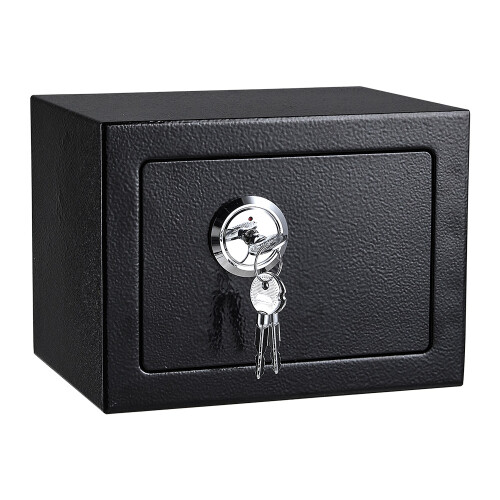 Living And Home 6L Mini Mechanical Lock Safe Home Office Security Box with Keys
