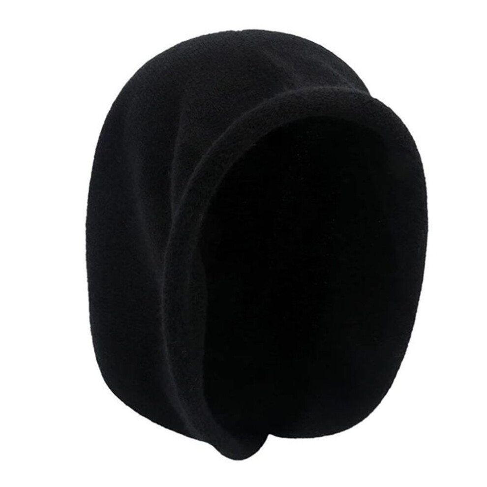 (black, 1pc) Women Knitted Scarf Hood Hat Neck Collar Cap One-piece Cashmere Cotton Shawl Hats Outdoor Skiing Bonnet Balaclava Beanies Gorras