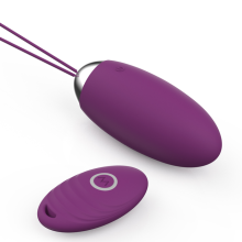 (66W015-Purple) AV Vibrator Bullet Egg Adult Sex Toys For Women Clitoris Stimulation With Remote Waterproof Rechargeable Wearable Massager
