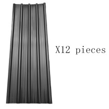 12 Pcs Steel Roofing Sheets, L 129 cm x W 45 cm x T 0.27 mm