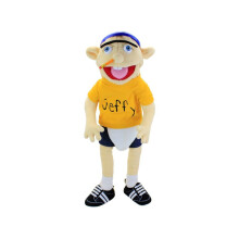 60cm Jeffied Boy Hand Puppet Children Soft Doll Funny Party Props  Plush Toys