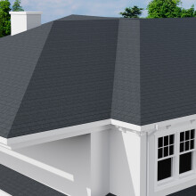 18Pcs 3-Tab Asphalt Shingles Bitumen Roofing, Grey