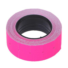 (Rose Red) Price Label 500pcs/roll For Mx-5500 Labeller Gun Colorful Paper Tag