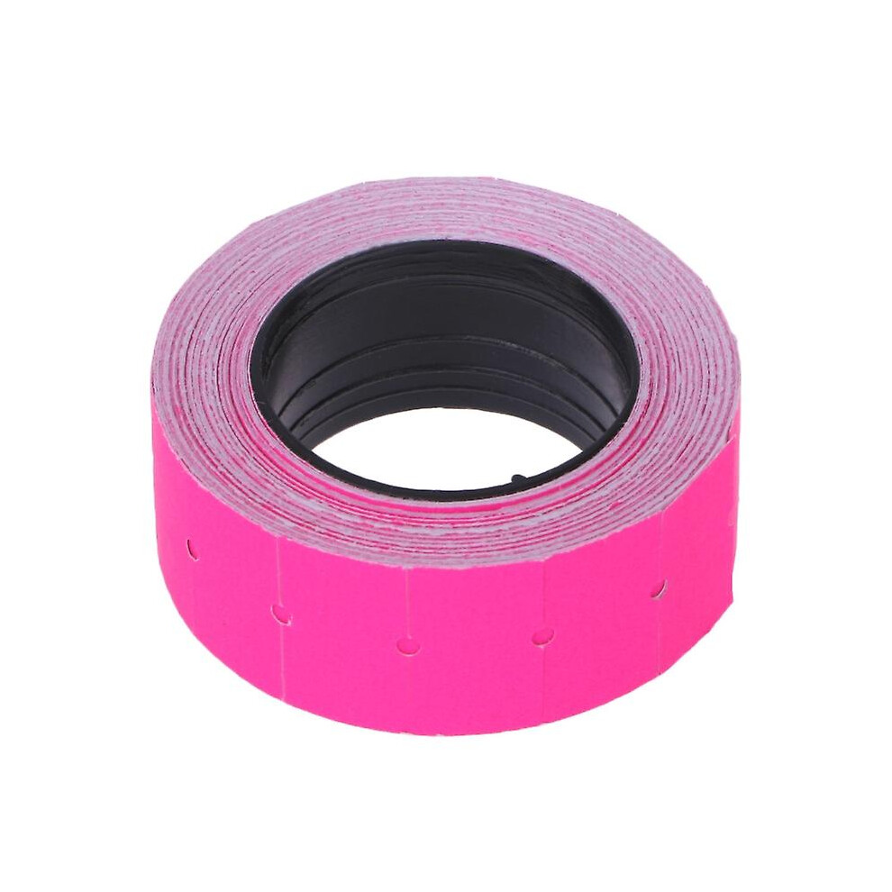 (Rose ) Price Label 500Pcs/Roll For Mx-5500 Labeller Gun Colorful Paper Tag Red