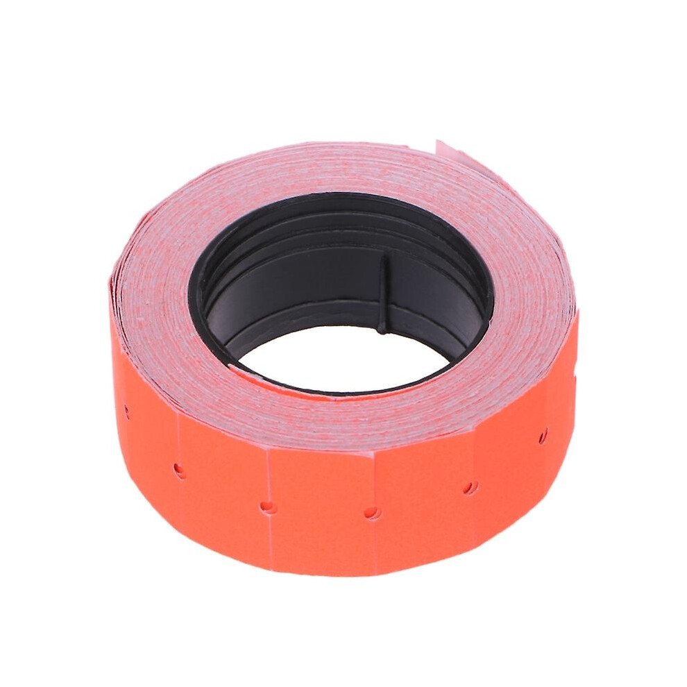 (Red) Price Label 500Pcs/Roll For Mx-5500 Labeller Gun Colorful Paper Tag Red