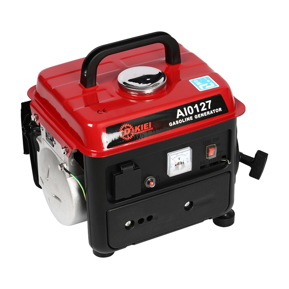 4L Red Portable 2 Stroke Petrol Powered Electric Generator Station