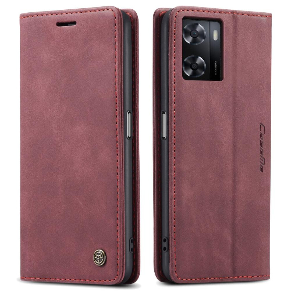 (Red) Flip Case For Oneplus Nord N20 Se 4G Magnetic Closure Shockproof Case Card Slot Kickstand Vintage Pu Leather Wallet Flip Folio Book Red 764549481453