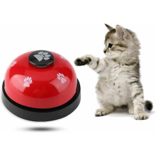 Hundetrainer Haustier Ring (Rot) die Glocke Hund Ordnung Katze Teddy Golden Retriever Universal Footprint Interaktive Entwicklung Intelligenz Gerät