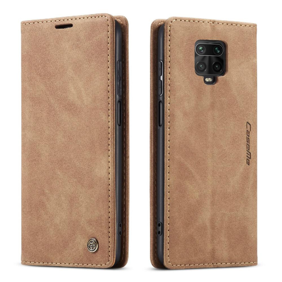 (Yellow) Flip Case For Xiaomi Redmi Note 9S/Note 9 Pro Case Card Slot Kickstand Magnetic Closure Shockproof Vintage Pu Leather Wallet Flip Folio Book Yellow 764549483211