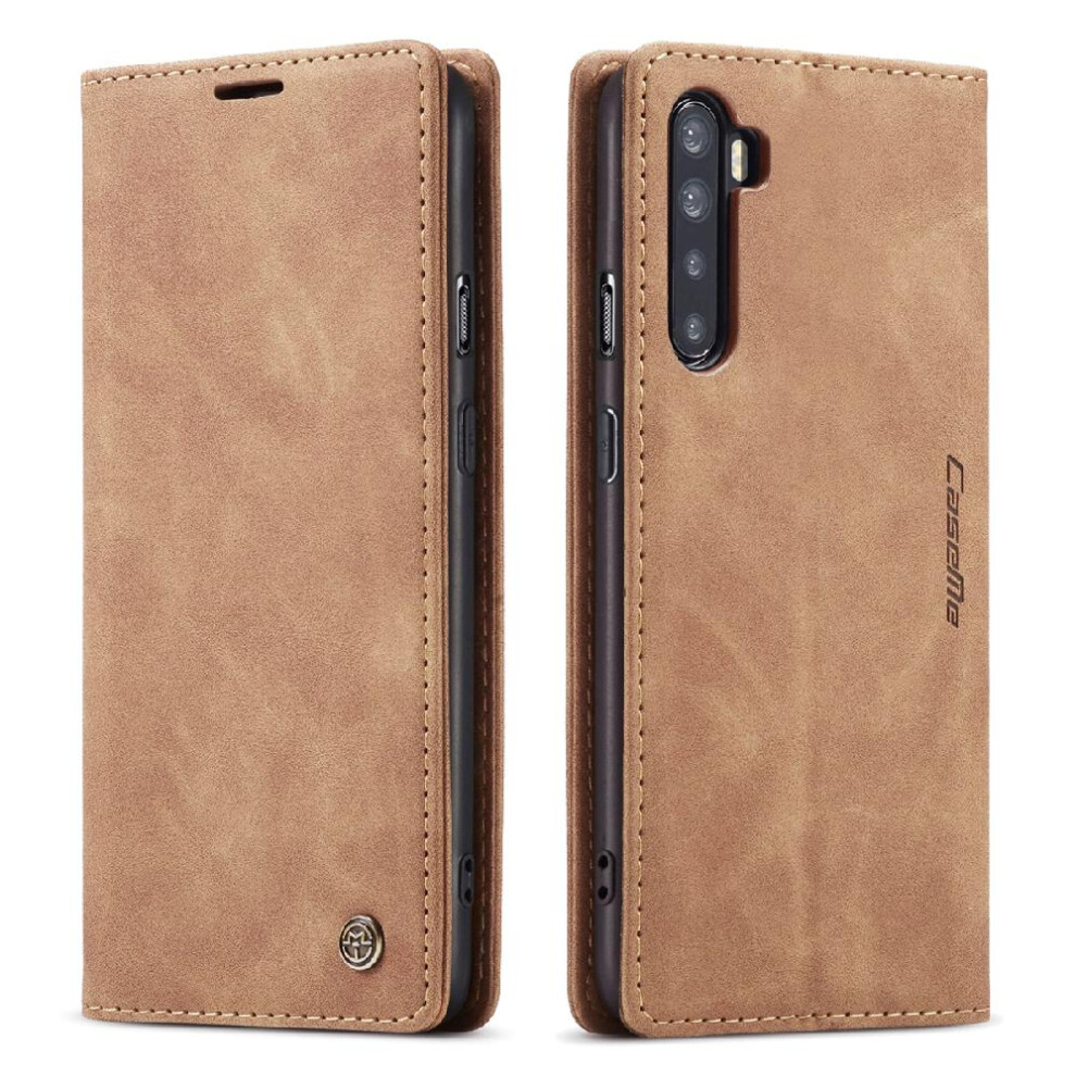 (Yellow) Flip Case For Oneplus Nord Vintage Pu Leather Wallet Magnetic Closure Shockproof Flip Folio Book Case Card Slot Kickstand Yellow 764549483570
