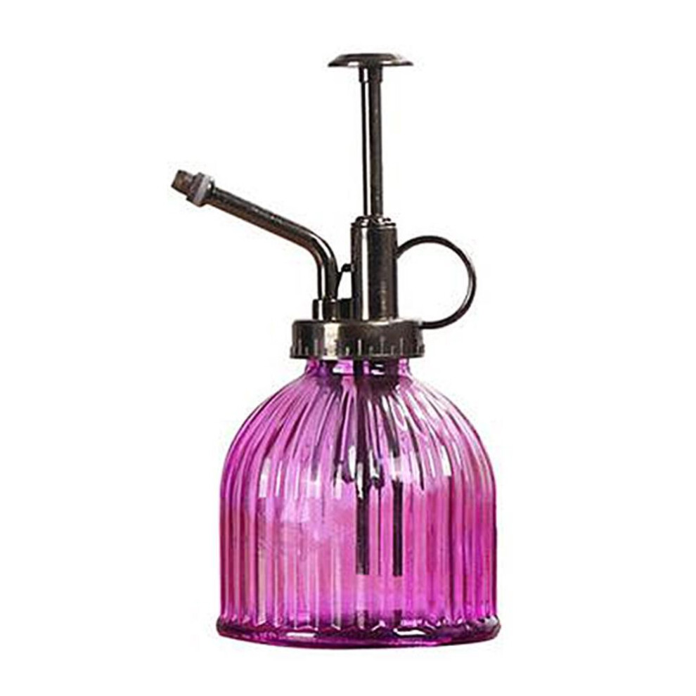 (purple) 1pc Plant Flower Glass Garden Waterer Mister 300ml Water Cans Spray Irrigation Needs Hairdressers Tools