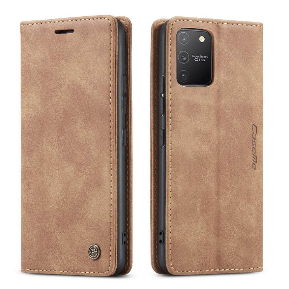 (Yellow) Flip Case For Samsung Galaxy Note 10 Lite Case Card Slot Kickstand Vintage Pu Leather Wallet Flip Folio Book Magnetic Closure Shockproof Yellow 764549484720