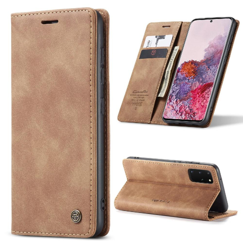 (Yellow) Flip Case For Samsung Galaxy S20 Plus Flip Folio Book Vintage Pu Leather Wallet Case Card Slot Kickstand Magnetic Closure Shockproof Yellow 764549485475