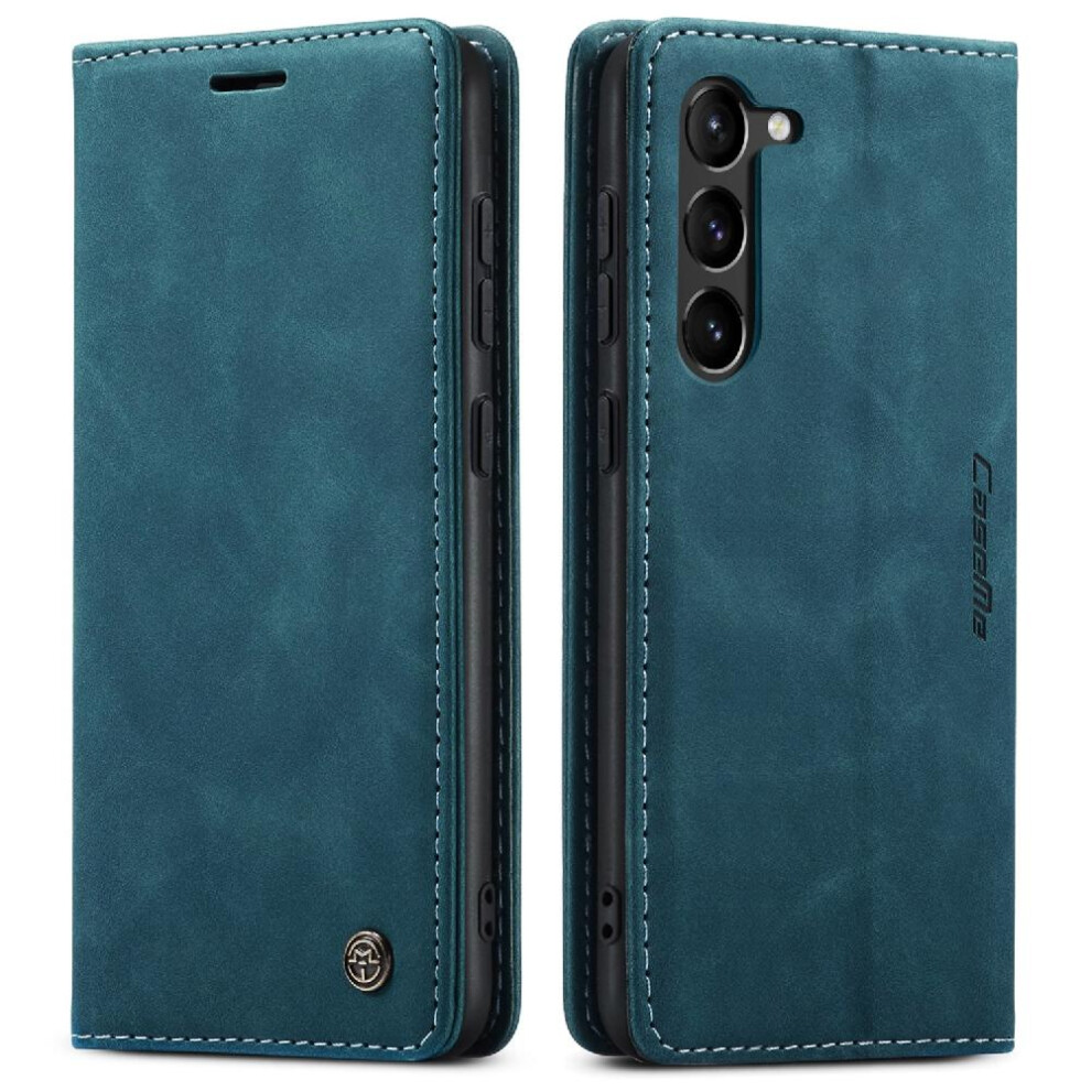 (Blue) Flip Case For Samsung Galaxy S23 Plus Case Card Slot Kickstand Flip Folio Book Magnetic Closure Shockproof Vintage Pu Leather Wallet Blue 764549485987