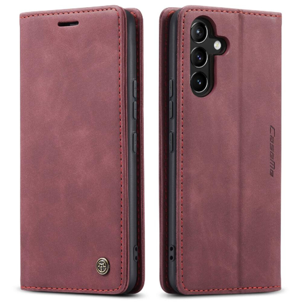 (Red) Flip Case For Samsung Galaxy A54 5G Magnetic Closure Shockproof Case Card Slot Kickstand Flip Folio Book Vintage Pu Leather Wallet Red 764549486168