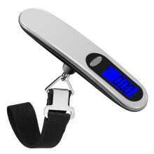 Bilancia da viaggio per bagagli, bilancia digitale portatile per bagagli Max 50 kg/110 libbre (LB, g, oz, kg) Bilancia con gancio per viaggi/shopping/