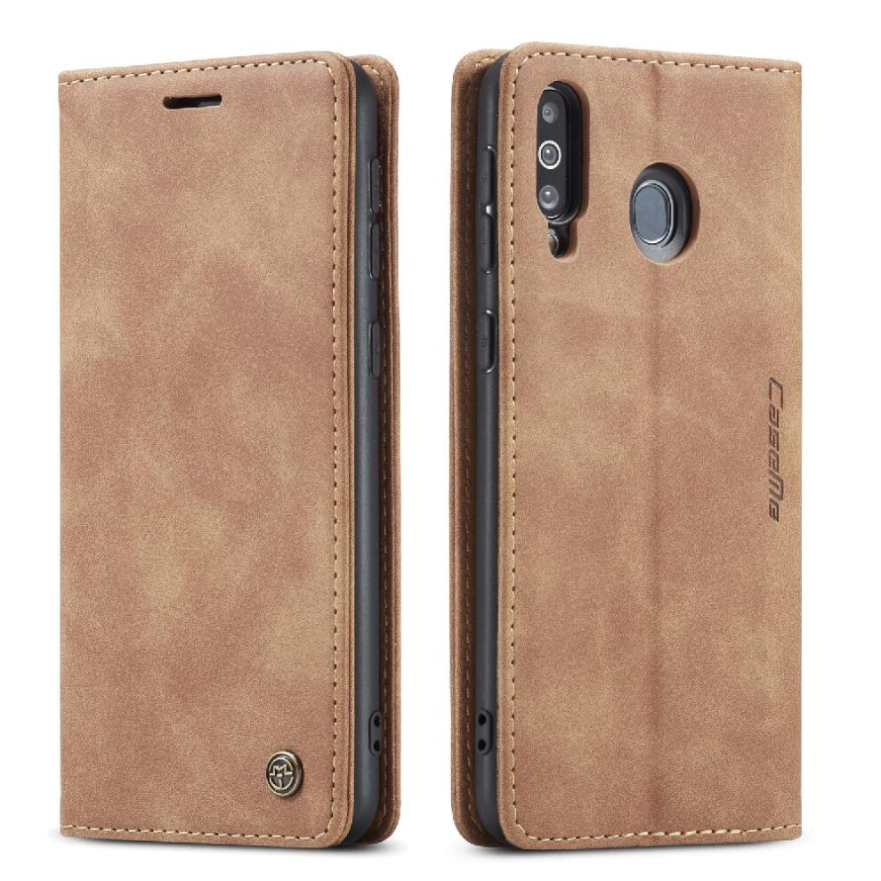 (Yellow) Flip Case For Samsung Galaxy A40s/M30 Case Card Slot Kickstand Vintage Pu Leather Wallet Flip Folio Book Magnetic Closure Shockproof Yellow 764549486526